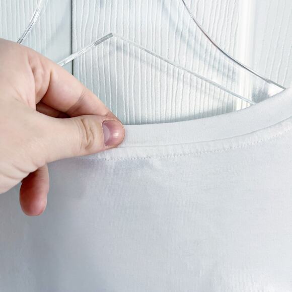 River Island White Long Sleeve T-Shirt with Accordion Pleat Ruffle - Picture 7 of 7